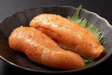 辛子明太子　（無着色）