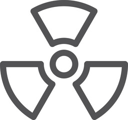 Radioactive danger sign. Hazard symbol. Protection sign