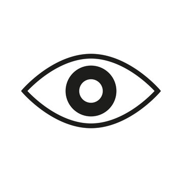 recommend clip art: Black eye icon. Bold outline detail. Minimalist vector illustration. Simple geometric design.