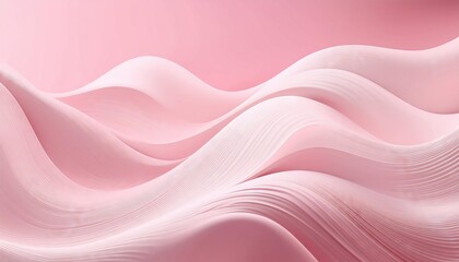 Obraz premium Abstract pink background with white wavy lines, soft and delicate