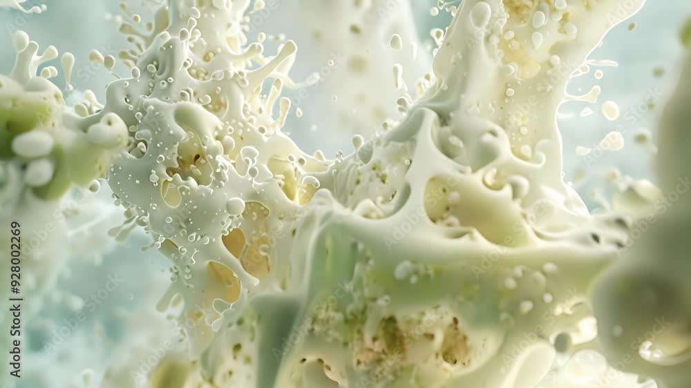 Aufkleber closeup of a white cell using its cytoplasmic extensions to capture and remove dead cells and debris