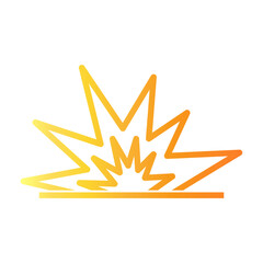explosion Line Gradient Icon