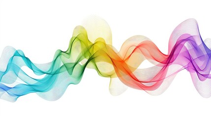 abstract colorful background with waves
