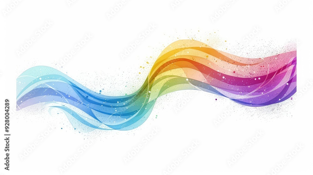 Poster abstract colorful background with waves