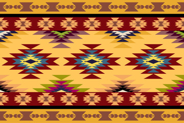 Geometric ethnic pattern. Geometric ethnic pattern, Native American tribal fabric design for clothing, textile, wrapping, background, wallpaper, carpet, embroidery, vector, illustration design 
