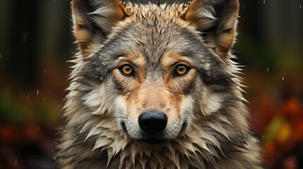 portrait of a wolf