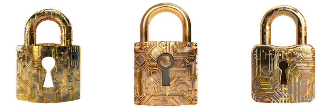 Golden Circuit Lock set