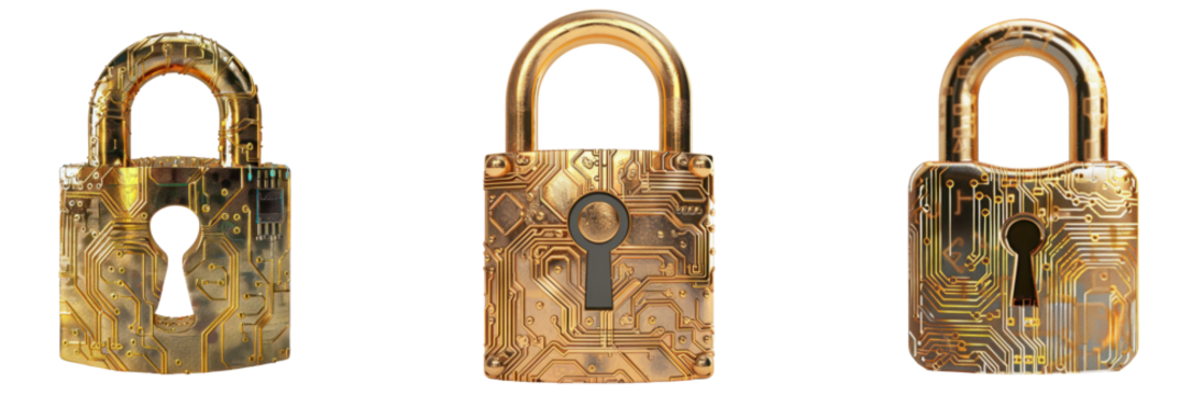 Golden Circuit Lock set