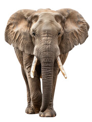 African Elephant Standing Front