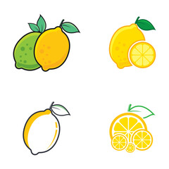 Lemon logo template vector icon design