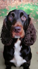 カメラ目線の犬