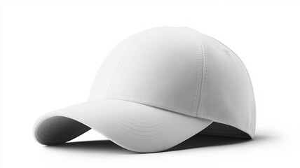 White baseball cap solid color hat