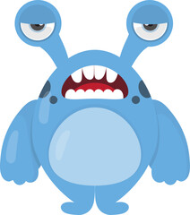 Cute Colorful Monster Illustration