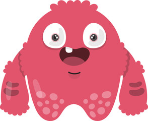 Cute Colorful Monster Illustration