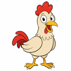 hen and chicken isolated on white, chicken vector illustration, pet vector art, Chicken silhouette, animal vector icon, rooster line art,eps