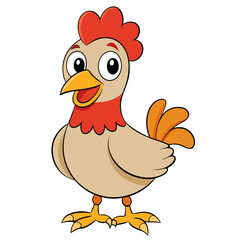 hen and chicken isolated on white, chicken vector illustration, pet vector art, Chicken silhouette, animal vector icon, rooster line art,eps