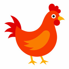 hen and chicken isolated on white, chicken vector illustration, pet vector art, Chicken silhouette, animal vector icon, rooster line art,eps