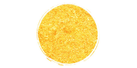 キラキラした金色の和風な円の背景イラスト素材