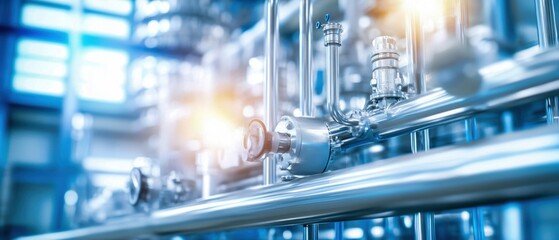 Advanced industry automation integrating with modern infrastructure, seamless efficiency and innovation