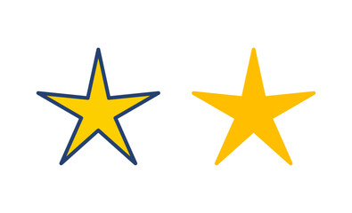 Star Icon vector. rating icon vector. favourite star icon
