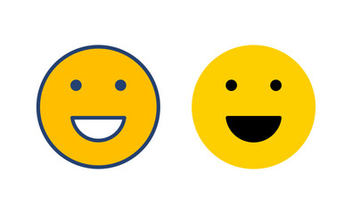 smile icon vector. smile emoticon icon. feedback