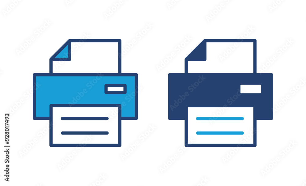 Poster print icon vector. printer icon vector.