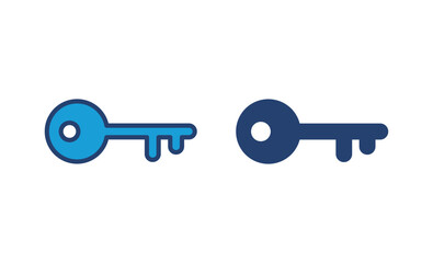 Key icon vector. Key vector icon. Key symbol
