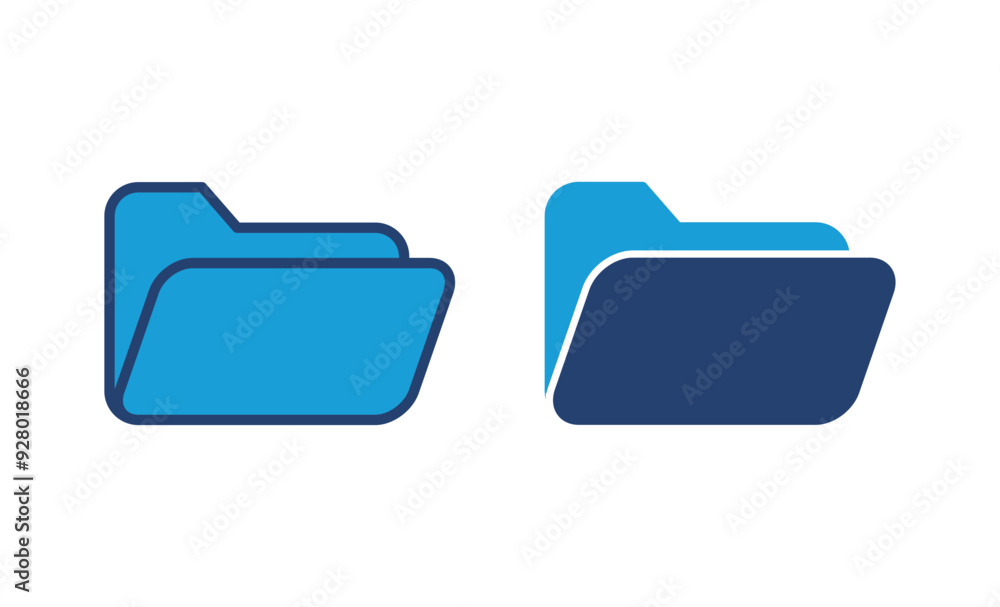 Poster folder icon vector. folder vector icon