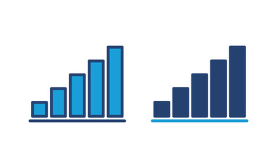 Growing graph Icon. Chart icon. diagram icon