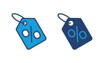 Discount icon vector. Discount tag icon.