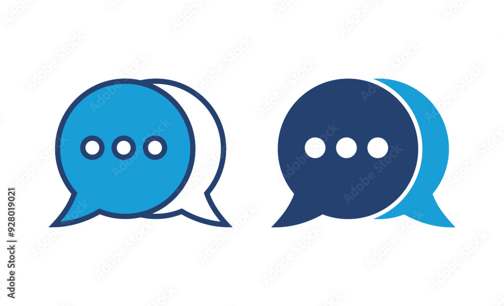 Poster chat icon vector. speech bubble icon. comment icon vector. message. contact us