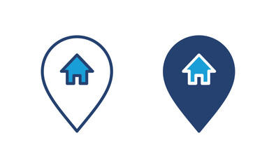 address icon vector. home location icon vector