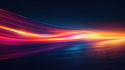 Abstract colorful light streaks with a blurred background.