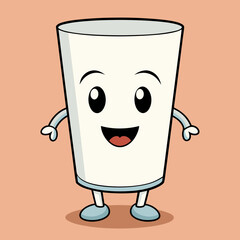 cup of coffee isolated on white, cup vector illustration, glass vector art, milk glass silhouette, furniture vector icon, milk glass line art,eps