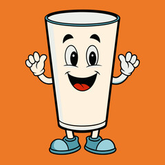 cup of coffee isolated on white, cup vector illustration, glass vector art, milk glass silhouette, furniture vector icon, milk glass line art,eps