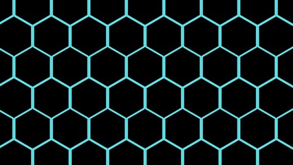 Digital hexagon abstract background 