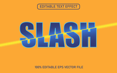 Slash editable text effect 