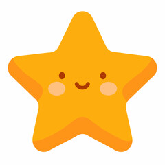 cute star isolated on white, cute star vector illustration, star vector art, star silhouette, Cartoon star vector icon, star line art,eps