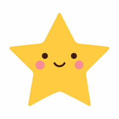 cute star isolated on white, cute star vector illustration, star vector art, star silhouette, Cartoon star vector icon, star line art,eps