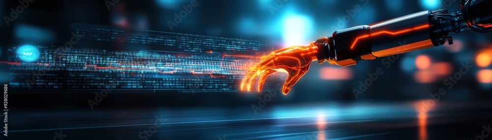 Poster futuristic smart factory with interconnected machines for seamless operations - 3d illustration