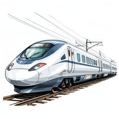 Fototapeta premium the AI Image Generator, Bullet Train