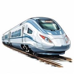 Naklejka premium the AI Image Generator, Bullet Train