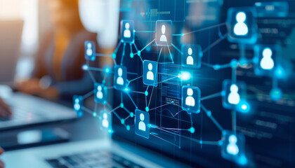 Business Network, Social Connection, Digital Communication