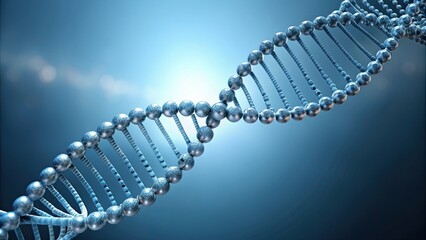 rendered of a DNA strand, science, genetics, molecular biology, biotechnology, genetic code