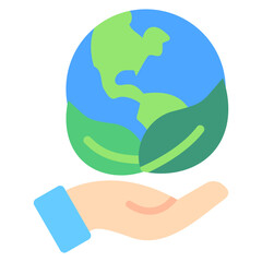 Eco Friendly multi color icon, related to ecology and environment theme. Use for modern concept, UI or UX kit, web and app development.