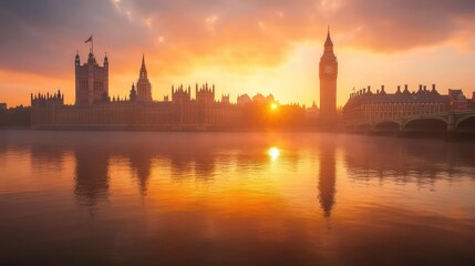 London Skyline at Sunset