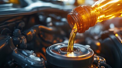 Refreshing car oil 