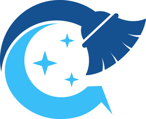 Cleaning Service Logo Icon Element