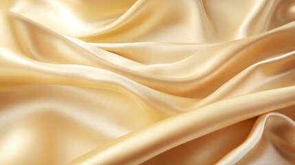 Soft, flowing folds of delicate, golden fabric.