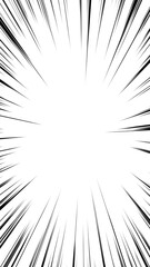 Obraz premium Diffuse lines of manga style